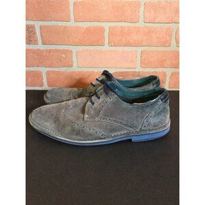 Ted Baker Mens Jamfro Suede Wing Tip Oxford Brogues Shoes Size 43.5 10.5 US